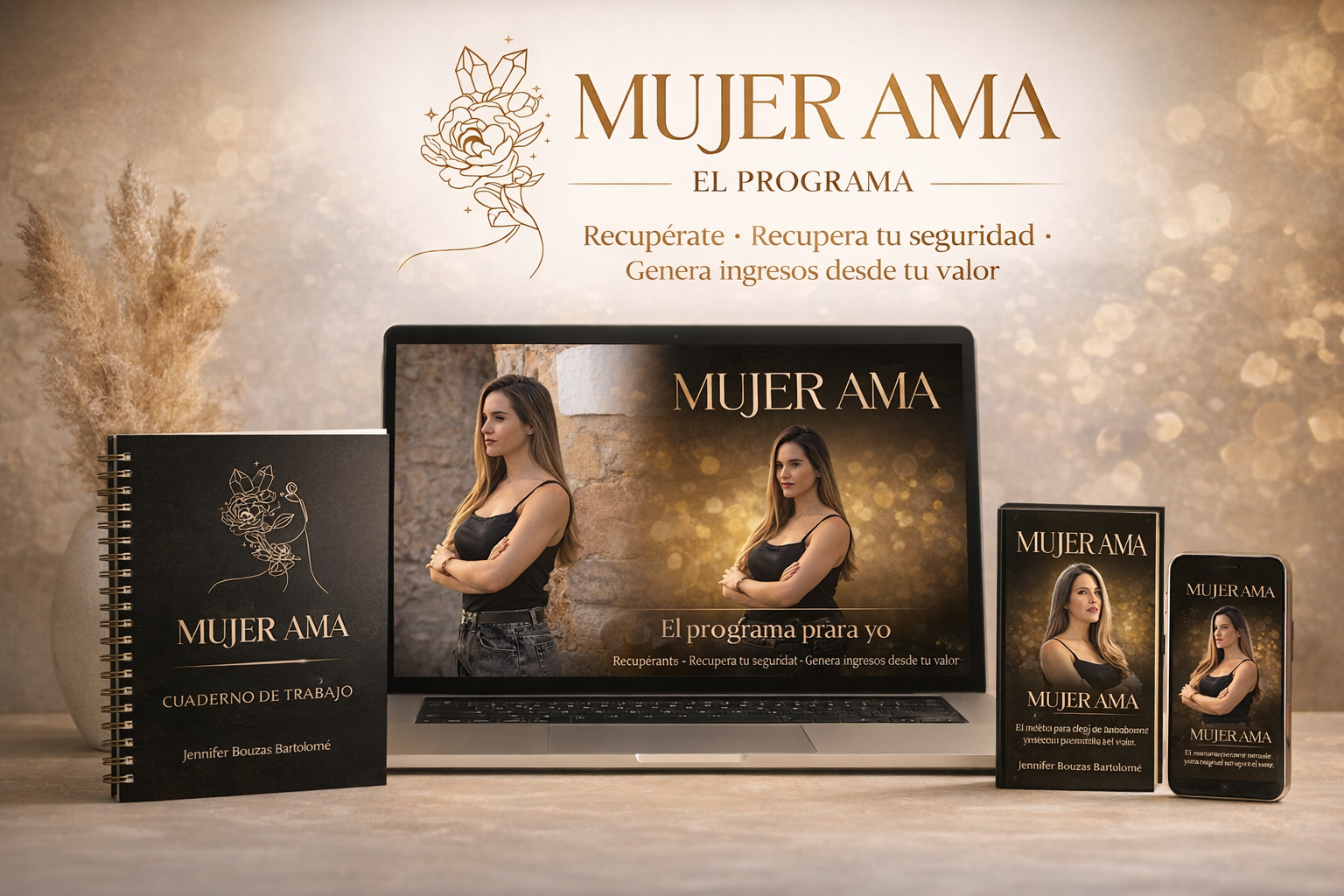 Mujer AMA — la experiencia: cuaderno, app y audiolibros